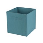 Cutie depozitare pliabila tip cub, storm blue, 31x31 cm, Happymax, 