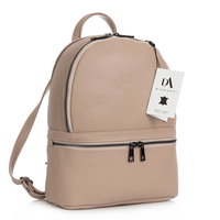 Rucsac dama din piele naturala DiAmanti Francesca Rose Taupe, 