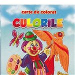 Culorile - carte de colorat (romana-engleza) (format B5), 