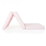 Saltea pliabila cu husa detasabila din bumbac 120x60x6 cm Mirage Pink, MONI