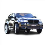 Masinuta electrica pentru copii 3-9 ani cu 2 locuri, BMW X6M 240W 12V XXL Premium, culoare Negru, Hollicy