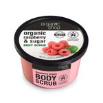 Scrub de corp cu zahar si zmeura Raspberry Cream, 250ml, Organic Shop, Organic Shop