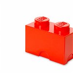 Cutie depozitare Lego 1x2 rosu 