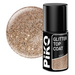 Top Coat Piko, Glitter Top, 7 ml, Gold, Piko