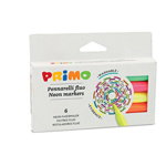 Set markere PRIMO MC006013, 6 bucati, multicolor