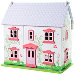 Casuta din lemn pentru papusi - Rose, BIGJIGS Toys, 2-3 ani +, BIGJIGS Toys