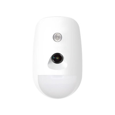 Detector PIR cu camera Hikvision AX PRO, wireless, Tri-X, 868 MHz, alb, DS-PDPC12P-EG2-WE