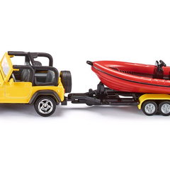 SIKU Jeep kit with a boat