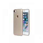 Carcasa iPhone 7/8/SE2020/SE2022 Meleovo Metallic Slim 360 Gold (culoare metalizata fina)