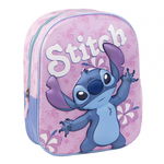 Ghiozdan Disney Lilo and Stitch Hibiscus  3D, Roz, 31cm, 67% polyester + 33% EVA