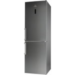 Combina frigorifica Indesit LI8 FF2O X H, No Frost (congelator), 302 L, Cutie fructe/legume, H 189 cm, Clasa A++, Gri
