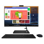 Sistem Desktop PC All-in-One Lenovo IdeaCentre 3 27ALC6, 27", Full HD, AMD Ryzen 5 7530U, 512GB SSD, 8GB RAM, AMD Radeon Graphics, No OS, Negru