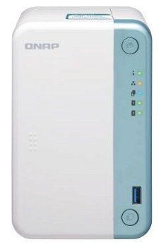 NAS Qnap TS-251D-2G, 2 Bay-uri, Gigabit, Procesor dual-core 2.0 GHz, 2 GB SO-DIMM DDR4 (Alb)
