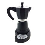 Espressor Electric Zephyr, 6 cesti, 480W, oprire automata, Negru