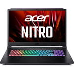 Laptop Gaming ACER Nitro 5 AN517-54-75SG, Intel Core i7-11800H pana la 4.6GHz, 17.3" Full HD, 32GB, SSD 1TB, NVIDIA GeForce RTX 3070 8GB, Free DOS, negru