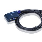 Switch ATEN KVM CS62U-A7, 2-Port USB VGA/Audio, 1.8m