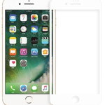 Folie Protectie Sticla Securizata Zmeurino Full Body 3D Curved pentru Apple iPhone 7, iPhone 8, iPhone SE 2020 (Alb), Zmeurino