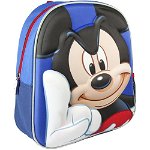 Ghiozdan Mickey Mouse 3D Cerda Albastru, 25x31x10 cm, Cerda