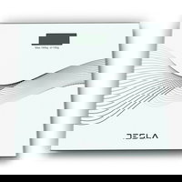 Cantar corporal de diagnostic Tesla BS301WX, 180kg, baterii 2xAAA, 30x30 cm
