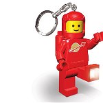 Breloc cu lanterna lego astronaut rosu , Lego