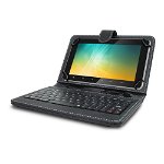 Husa Tableta 10 Inch Cu Tastatura Micro Usb Model X , Negru C100, 