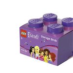 Cutie depozitare lego friends 2x2 violet , Lego