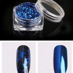 Pudra cu Efect de Oglinda Platinum F407-04 BLUE, 