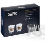 Set pahare cafea DELONGHI CAPUCCINO6, 6 piese, 270 ml, sticla