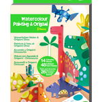 Set creativ 2 in 1 - Pictura si Origami - Dinozauri