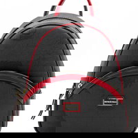 Rucsac din piele ecologica cu model, SilverPolo