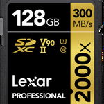 LEXAR SDXC Pro 2000X UHS-II U3 R300/W260 (V90) 128GB