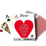 Carti de joc - 2800 100% Plastic, rosu | Fournier