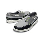 Pantofi Crocs Men's LoPro Canvas Boat Sneaker Negru - Black/Pearl White, Crocs