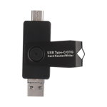 Cititor carduri OTG 3in1 USB3.1 USB2.0 UUSB SD+TF max. 128GB, OEM