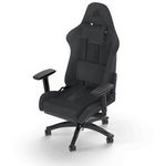 Scaun Gaming Corsair TC100 RELAXED, Textil, Tetiera, Gri - Negru