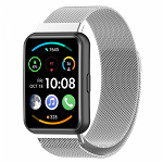 Curea metalica pentru bratara smartwatch Huawei Watch Fit 2 otel inoxidabil argintiu
