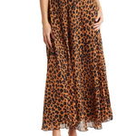 Imbracaminte Femei DR2 by Daniel Rainn Animal Spot Print Maxi Skirt N482 Black