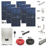 Kit sistem solar fotovoltaic trifazic ON-GRID 10KW cu panouri 24x450W prosumator WIFI cu sistem fixare acoperis tigla, Cod: BK88709, Brand: BRECKNER GERMANY, Breckner Germany