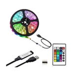 Banda LED impermeabila RGB 5050 cu telecomanda, 2 m, Q-DT20