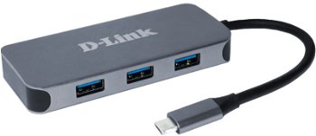 Hub USB DUB-2335, docking station (USB-A, USB-C, HDMI, RJ-45), D-Link