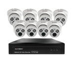 Sistem supraveghere video IP 8 camere dome 30m 1080P Aevision, AEVISION