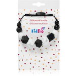 KidPro Silicone Necklace mărgele pentru dentiție Black & White 1 buc, KidPro