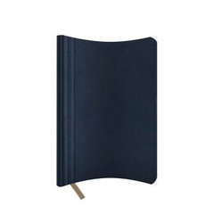 Agenda nedatata A5 Castelli, coperta flexibila Nebraska bleumarin, dictando ivory, Litera