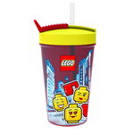 Pahar LEGO Iconic cu pai, maro 40441725, 