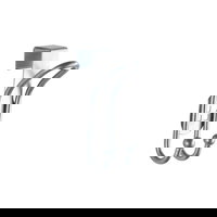 Set carlige pentru usa Wenko Ancona, Otel, Argintiu, 2 buc