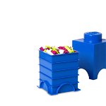 Cutie depozitare LEGO 1x1 albastru inchis