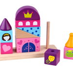 Castel de stivuit din lemn tooky toy, Tooky Toy
