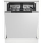 Masina de spalat vase incorporabila Beko DIN34320, 13 seturi, 4 programe, Clasa E, 60 cm (Alb)