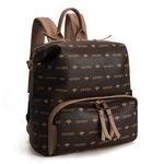 Rucsac, Lucky Bees, 910 Brown, piele ecologica, maro, Lucky Bees