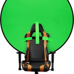 Fundal pliabil pentru scaun JIGA, textil, verde/negru, 142 cm